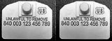 Temple Official 840 Small Herdsman Tag Set - Available as Single Set or Matched Visual Pair