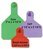 Z-Tag 2-Piece Tamperproof Cow Tag Set - Numbered