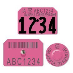 Official USDA Swine Premise Identification Number (PIN) Tags - Allflex