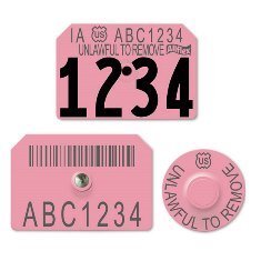 Official USDA Swine Premise Identification Number (PIN) Tags - Allflex