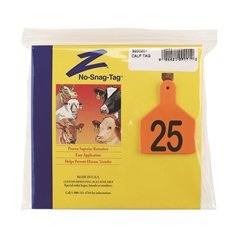 Z-Tag Z1 No-Snag Calf Tag - Prenumbered (Choice of Hot Stamp or Laser Marking)