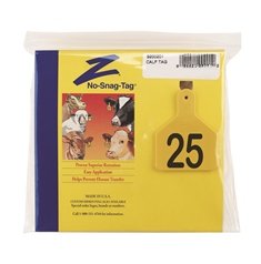 Z-Tag Z1 No-Snag Calf Tag - Prenumbered (Choice of Hot Stamp or Laser Marking)