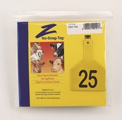 Z-Tag Z1 No-Snag Cow Tag - Prenumbered (Choice of Hot Stamp or Laser Marking)