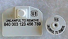 Temple Official 840 Small Herdsman Tag Set - Available as Single Set or Matched Visual Pair