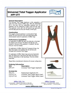 Total Tagger Applicator