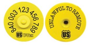 FDX Official 840 USDA RFID Ear Tag Set from Y-Tex