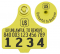 Official USDA '840' Tamper Evident Cattle Visual Tag Set (Destron Fearing) - Medium