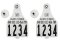 Official USDA '840' Tamper Evident Cattle Visual Matched Pair Tag Set (Destron Fearing) - Extra Large